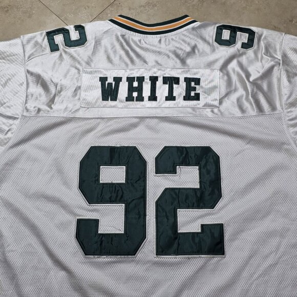 Mitchell & Ness Throwbacks Sewn Stitched Reggie White #92 White Jersey size 58 - Picture 8 of 11